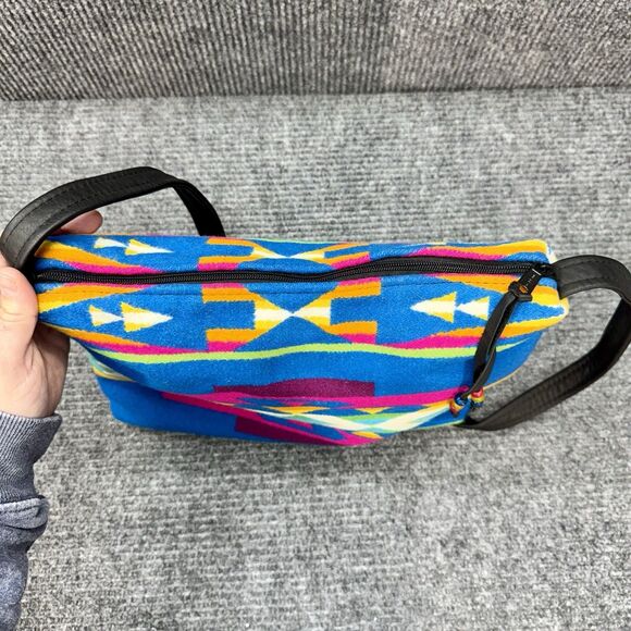 Timberline Ltd Pendleton Drum Blanket Shoulder Bag Purse Multicolor Aztec Wool - Picture 7 of 11